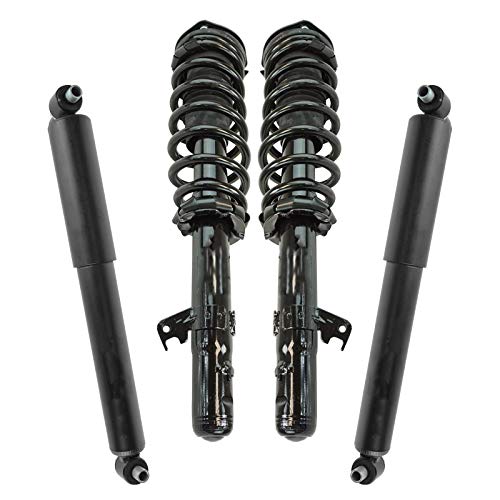 Image of TRQ Front and Rear Complete Strut Assembly & Shock Absorber Kit Shock & Spring Strut Assembly Compatible with 2006-2009 Ford Fusion Mercury Milan