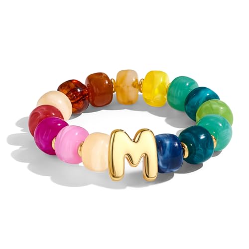 Bracelet coloré pour femme élastique anti-irritation en résine