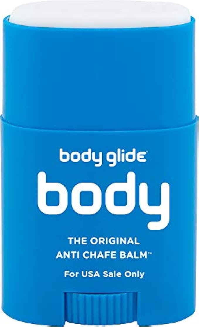 Body Glide Original Anti Chafing Stick Balm0.8oz: chafing cream in stick form. Anti chafe stick to prevent rubbing leading to chafing & raw skin. Use for arm, chest, butt, ball chafing & thigh chafing