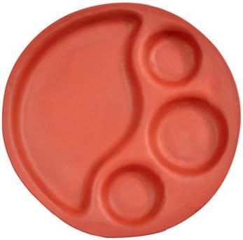 Vaghbhatt Reuseable Clay Thali, Large, Brown