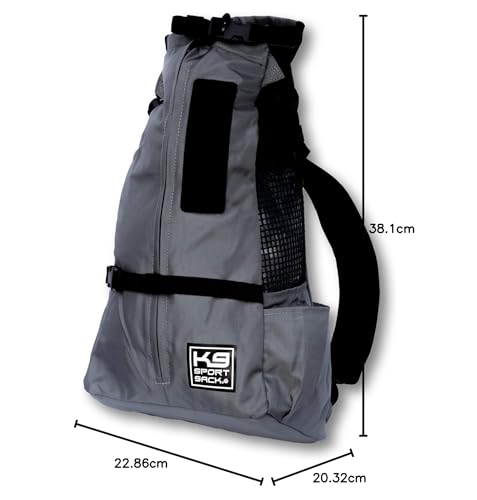 K9 Sport Sack Trainer | Mochila de transporte de cães para animais de estimação (PP, Irongate)