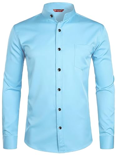 Image of Men's Slim Fit Beige Color Cotton Blend Casual Shirt