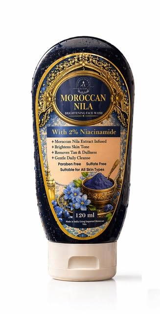 Moroccan Nila Brightening Face Wash with 2% Niacinamide | Removes Tan & Dullness | Gentle Daily Cleanser for Glowing Skin | Paraben & Sulfate Free | Suitable for All Skin Types (120ml)-image-17