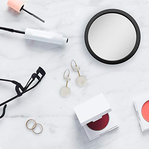 Zadro 3.75" Dia. Compact Mirror 12X Travel Magnifying Mirror 18 Strong Suction Cup Wall Mounted Makeup Mirror For Shower #TOP1