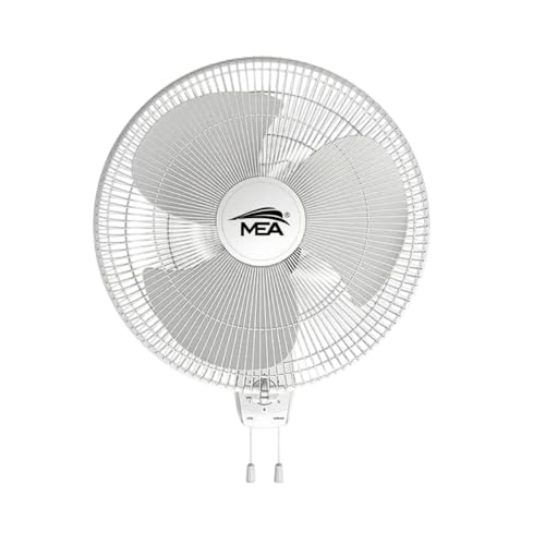 Image of MEA 16 Inch Wall Fan 400 mm Air Circulator for Home Office Shop | Wall Mount Cooling Fan with Oscillation | Powerful Air Throw, Multiple Speed Control | Durable Guard Design | Energy Efficient Motor