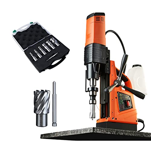 Image of 1500W MD60 Magnetic Drill Press, 2-3/8 Inch (60mm) TCT Annular Boring Dia. 15000N Magnetic Force Magnetic Drilling System with 1