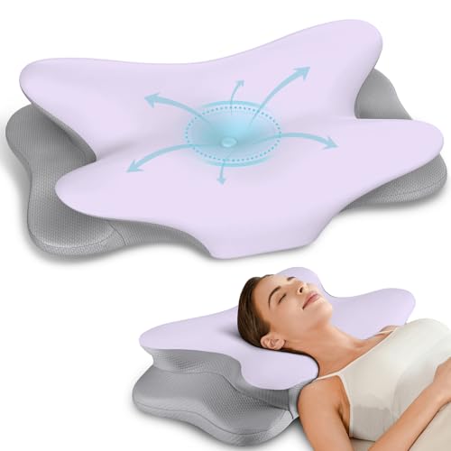 Cervical Pillow for Neck Pain Relief - Ergonomic Neck Pillow for Sleeping Contour Memory Foam...
