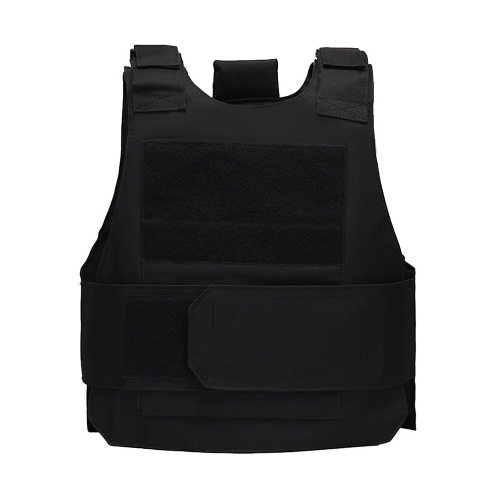 Dongker Unisex Black Tactical Airsoft Vest,Molle Quick-Release Plate Carrier Vests,Adjustable Modular Chest Set Vest For Airsoft Games Cs Outdoor Training Games