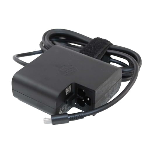 Image of Orignal Power Adapter for HP USB-C 65W USB Type C Travel Tablets, Laptops (Black)