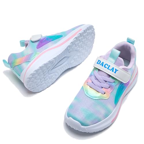 Image of Daclay Kids Sports Shoes Running Shoes for Spring and Autumn Casual Knit Sneakers for Girls Boys School Students Teenager