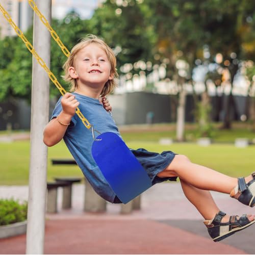 Image of Swings Set - 2-Pack Suitable for Kids and Adults, Comes with Hooks & Chains, Perfect for Backyard