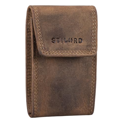 Anti-RFID pochette de clé cuir STILORD Lenn pour stopper le piratage de clé auto