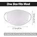 UNIME 3 Pack Cotton Mouth Mask Anti Dust Mouth Mask,Unisex White Face Mask Reusable Fashion Mask Anime Face Mask Washable Mask Reusable Mask for Cycling Camping Travel for Adults Men Women
