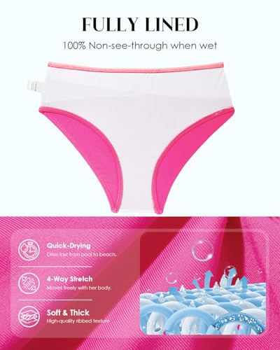 Image of Century Star Teen Girl Swimsuit Two Piece - Color Block Bikini Adjustable Straps Bathing Suit Padded Swimwear