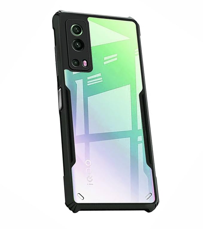 COBERTA Polycarbonate Back Cover For Iqoo Z3 5G Back Cover Case - Black Transparent (B0CGJC427N) Amazon Price History, Amazon Price Tracker
