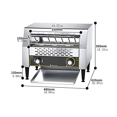 Xu Yuan Jia-Shop Toaster Toaster 30 Scheibe Independent Slice Controls & Rutsche Brot Crumb Tray - 6… – Bild 3