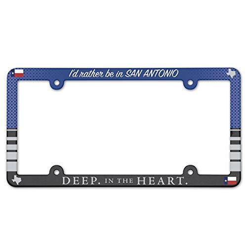 WinCraft Destination Texas SAN Antonio City/Texas SAN Antonio LIC Plate Frame Full ColorCity/Texas SAN Antonio LIC Plate Frame Full Color, Multi, NA