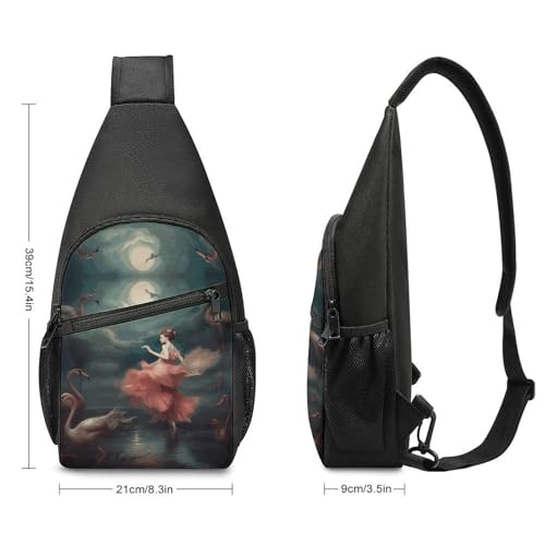 Bolso bandolera cruzado casual para viaje y senderismo unisex miniatura 2