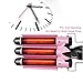 Julymoda 3 Barrel Hair Crimper Digital Ceramic Temperature Adjustable Triple Pipe Hair Wave Waver Curling Iron Tool 25mm