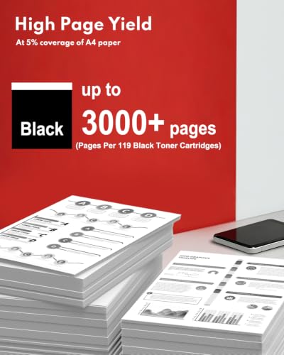 Image of 119 CRG119 Black Toner Cartridge 2-Pack Replacement for Canon 119 MF414dw