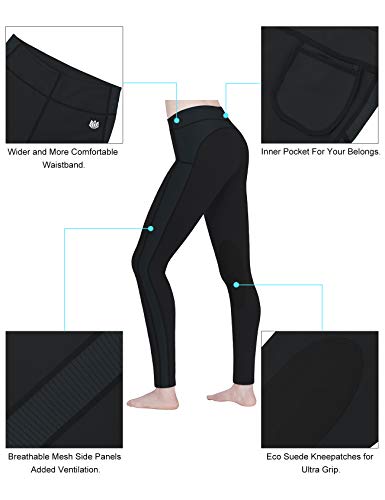 Fitst4 Sports UNKNOWN Women'S Riding Tights Knee Patch Ventilated Active Schooling Tights Black M thumb #3