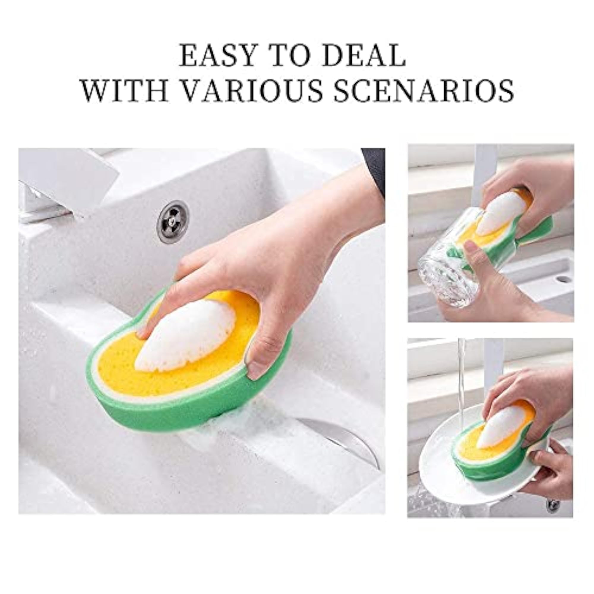 Fruit Shape Sponge Loofah Bath Scrub Pack of 2
