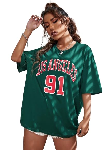 imsa moda Women Oversized Printed Tshirt | Oversize T-Shirts for Women | Women Drop Shoulder Tshirts | Bagy Fit Women Tshirt | Printed Oversize Tshirt-picture-31
