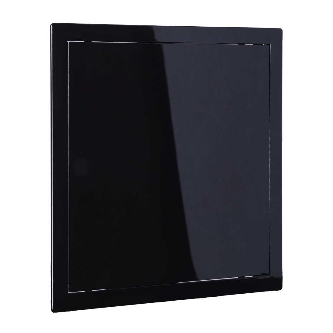 Pepte Black Plasterboard Access Panel 150X150mm Soft Closing Polished Pvc