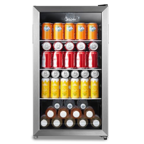 Midea MERV115T3AST 115 Cans Beverage Refrigerator With Adjustable Temperature thumb #7