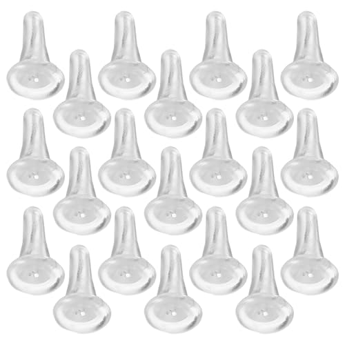 ANDRESLAD Silikon Ersatzstiele für Minifiguren Hitzebeständig 50 Stück Flexible Silikonbasis für Geschirrzubehör Küchenzubehör für Selbstgemacht Dekoration und Haushalt