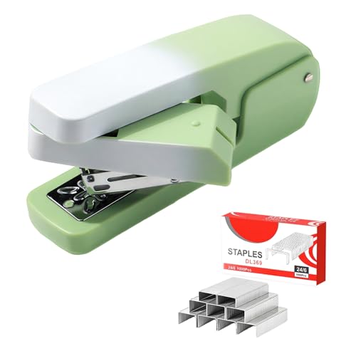 360 Swivel Stapler with 1000 x 24/6 mm Staples Arm Swivel Stapler 2-25 Sheet Capacity Specialized for Booklet Stapling Office Home School Use