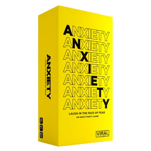Viral Studios Anxiety - The Savage Party Card Game for Accusations, Dares & Horrible Honesty – 500 Cards, Ages 17+, Perfect for Adults
