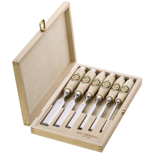 Kirschen 1101000 6-Piece Chisel Set in Wood Box