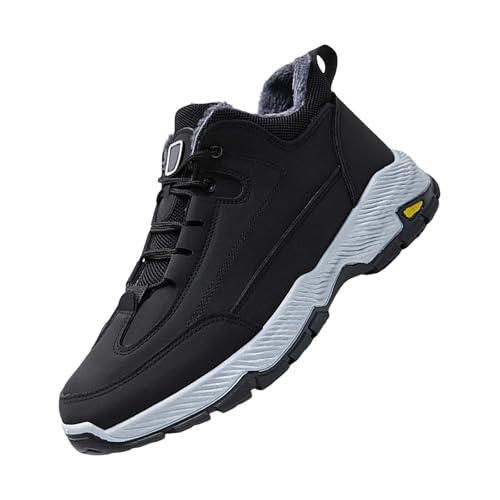Generisch Zapatillas de invierno para hombre forradas, zapatos de senderismo antideslizantes, zapatos de invierno deportivos, zapatos deportivos para exteriores, zapatos para nieve, zapatos de
