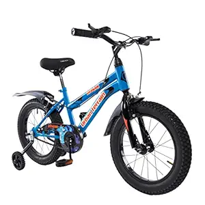 Urban Terrain Drogon16T Blue with Training Wheel, Mudguard for Boys and Girls| Frame Size: 11.5