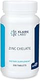Klaire Labs (ProThera) Zinc Chelate - 20 mg Bisglycinate Chelate (100 Tablets)