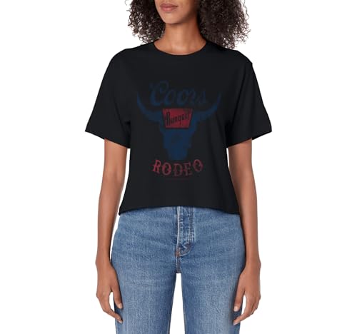 Coors Brewing Company Coors Banquet Rodeo Vintage Big Logo Women's Crop Top