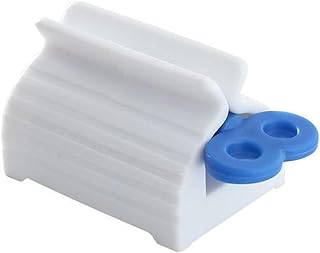 Durable and AttractiveRolling Tube Toothpaste Squeezer Toothpaste Seat Holder Stand Rotate Toothpaste Dispenser for Bathroom Lazy Toothpaste Squeezer Press