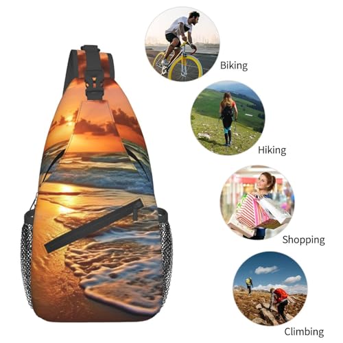 Bolso cruzado negro estilo bandolera para trekking miniatura 6