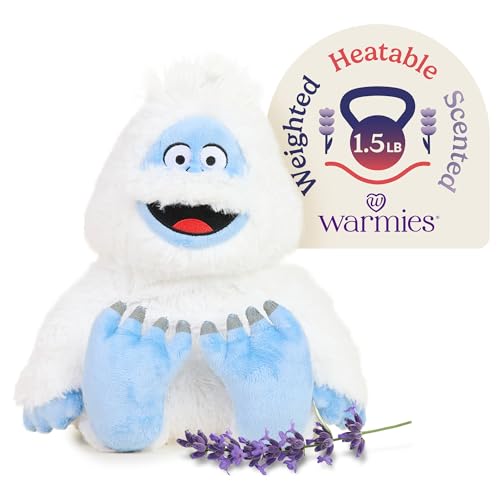 Image of warmies Microwavable & Weighted Stuffed Animals, Bumble - Heated Stuffed Animal Plushie for Warmth & Comfort - Cute Soft Plush Toys for Adults & Children (Boys, Girls, Babies & Toddlers)