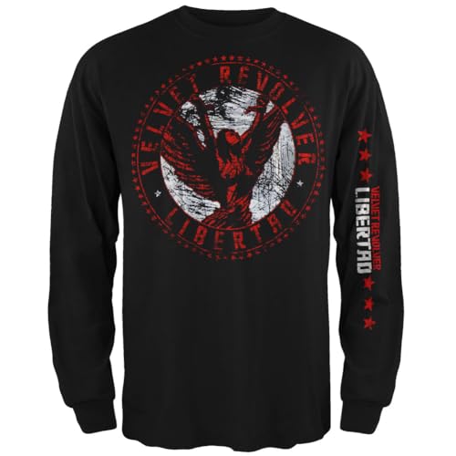 Old Glory Velvet Revolver - Libertad Long Sleeve T-Shirt - Small Black