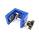 Holzbearbeitungswerkzeuge, Holzbearbeitungs-Stanzpositionierer, Kit, Führungswerkzeug, Bohrdübel-Positionierungsset, 3-in-1-Stanzpositionierer, Aluminium, Holzbearbeitungsbohrer, Blau