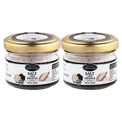 Condiment à la truffe noire et sel de mer haut de gamme, écrin de 2 x 60 g