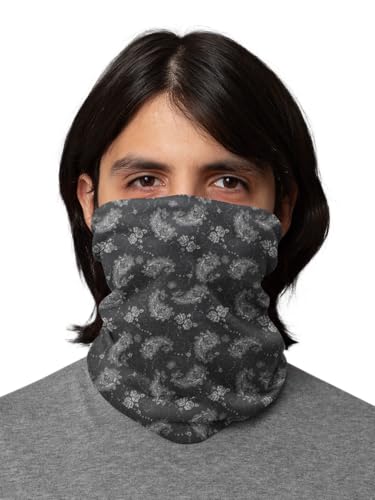 Image of Motique Accessories Paisley Bandana Neck Gaiter Tube Headwear Motorcycle Face Scarf