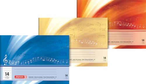 Brunnen 1046331 Notenheft A5 quer 8 Blatt