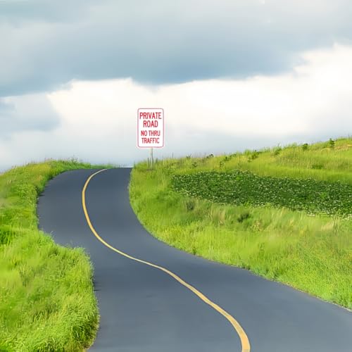 Panneau Private Road alu pour route privée et chemin calme