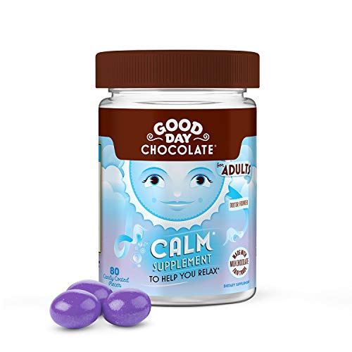 Good Day Chocolate Calm Supplement, Stress and Anxiety Relief (80 Count)