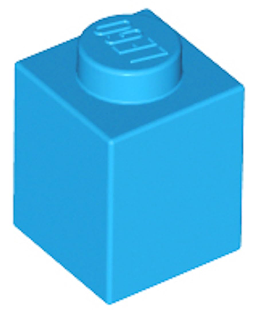 LEGO Building Brick 1x1, Part 3005 (Dark Azure, 10, Bricks) โ image 1