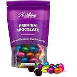 Madelaine Chocolates Easter Eggs - (1 LB) Solid Premium Dark Chocolate Eggs Foiled In Assorted Solid Jewel-tone Colors - Traditional Easter Basket Mainstays (1 LB)