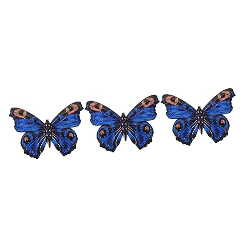 Cabilock 3 Piezas decoración de mariposas de hierro forjado decoración de pared colgante de pared de de metal ornamento mural de arte de pared 3d